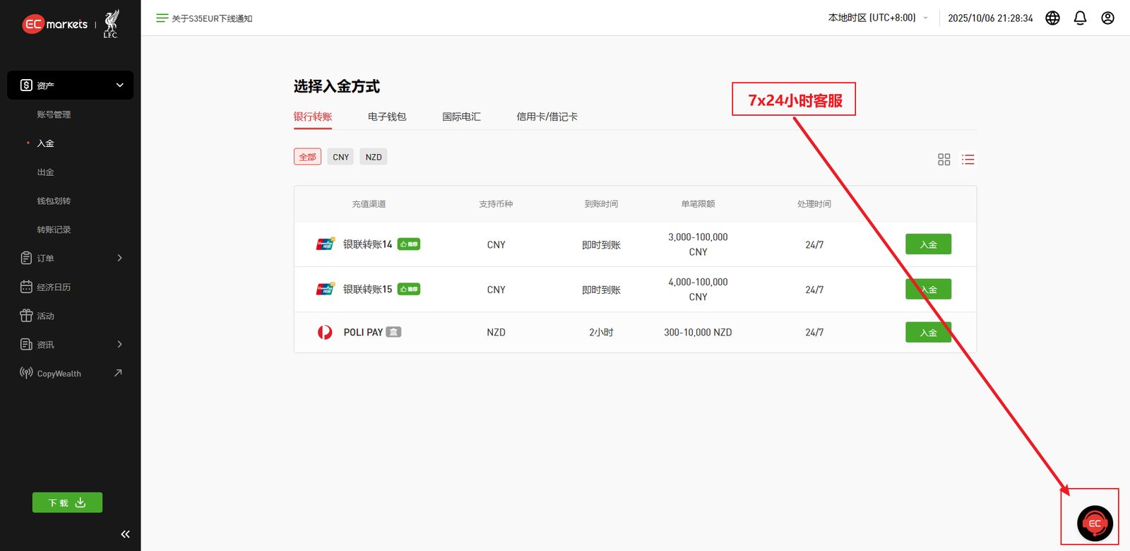 注册/MT4·MT5下载/模拟账户申请/出入金等-EC Markets官网
